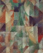 Delaunay, Robert The Window towards to City oil painting on canvas